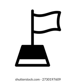 Vektorsymbol-Design-Illustration für Flaggen