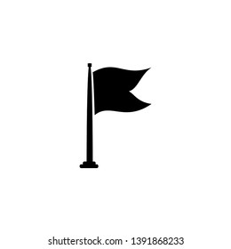 Flag icon vector. Flag symbol illustration. Flat design style on white background.