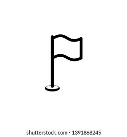 Flag icon vector. Flag symbol illustration. Flat design style on white background.
