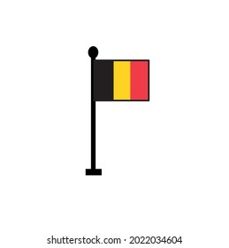 Flaggensymbol, Vektorsymbol, Illustration auf weißem Hintergrund