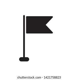 Flag icon vector symbol and sign illustration