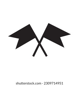 diseño de la ilustración de la plantilla de vectores de iconos de bandera