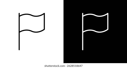 Flag icon vector for web, computer and mobile apps