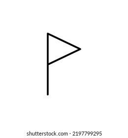 Flag icon vector for web and mobile app. Gps location pin map. Location marker symbol.