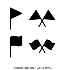 Flag icon vector for web and mobile app. Gps location pin map. Location marker symbol.