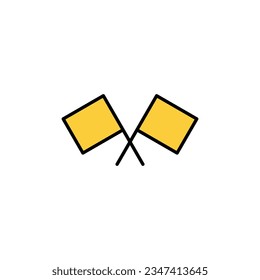 Flag icon vector for web and mobile app. Gps location pin map. Location marker symbol.