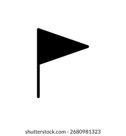 Flag icon vector for web and mobile app. Gps location pin map. Location marker symbol.