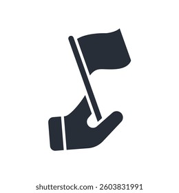 flag icon. vector.Editable stroke.linear style sign for use web design,logo.Symbol illustration.