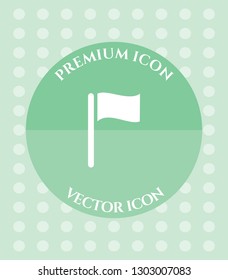 Flag Icon for Web. Application, Software & Graphic Design.