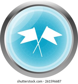 flag icon, web design element isolated on white