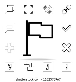 flag icon. web icons universal set for web and mobile on white background