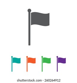 flag icon website mark map sign symbol element.