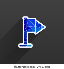 flag icon website mark map sign symbol element