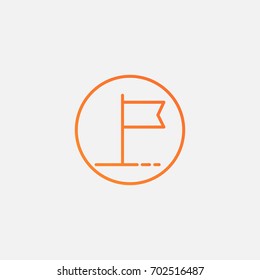 Flag icon.gradient illustration isolated vector sign symbol