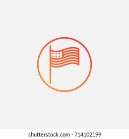 Flag icon.gradient illustration isolated vector sign symbol