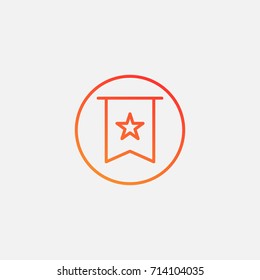 Flag icon.gradient illustration isolated vector sign symbol