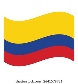 Flag icons of Colombia. Colombia Official National Flag. Flat Digital Vector Illustration of  Colombia Flag and National Emblem. Rectangular  Colombia Flag Icon – Standard Size and Colors.
