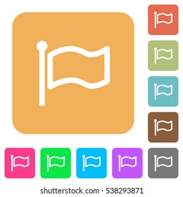 Flag icons on rounded square vivid color backgrounds.