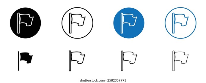 Flag icons pack vectors for app and web ui designs