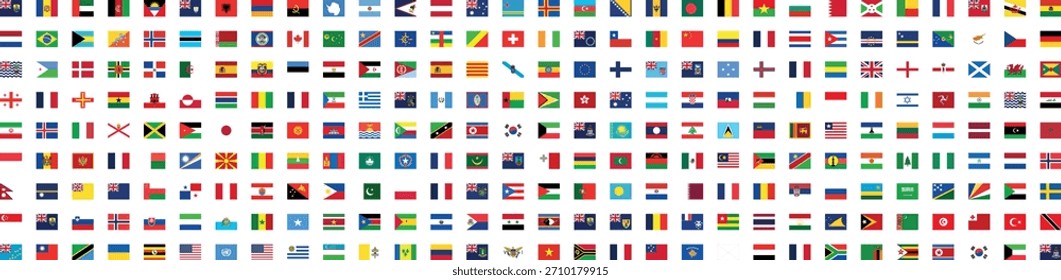 Flag Icons Set All Countries