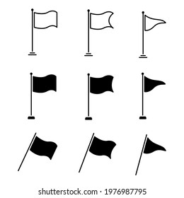 flag icons set. flag pack symbol vector elements for infographic web.