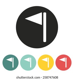 Flag icon.Vector illustration.