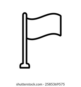 flag iconVector illustration in black