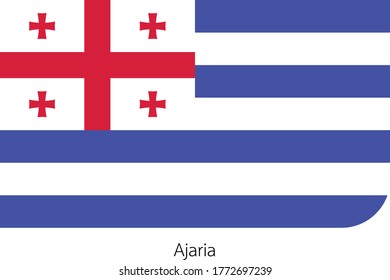 Eine Flaggenillustration für Ajaria