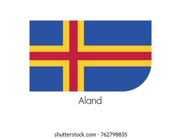 A Flag Illustration of Aland