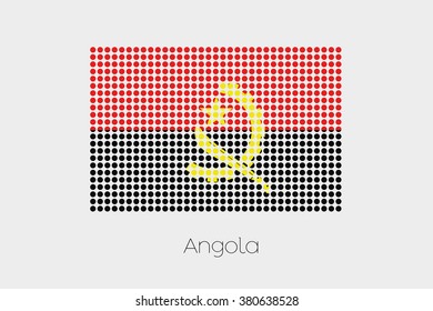 A Flag Illustration of Angola