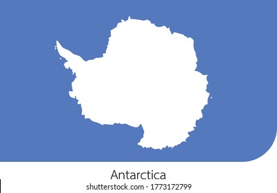 A Flag Illustration of Antarctica