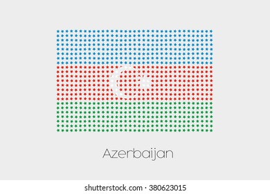 A Flag Illustration of Azerbaijan