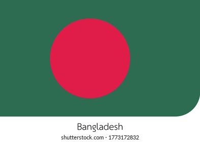 A Flag Illustration of Bangladesh