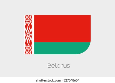 A Flag Illustration of Belarus