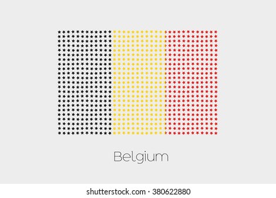 A Flag Illustration of Belgium