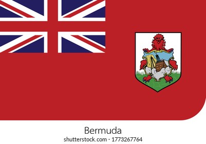 Una ilustración de la bandera de las Bermudas