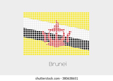 A Flag Illustration of Brunei