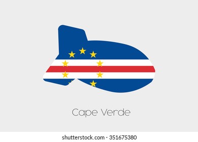 A Flag Illustration of Cape Verde