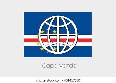 A Flag Illustration of Cape Verde