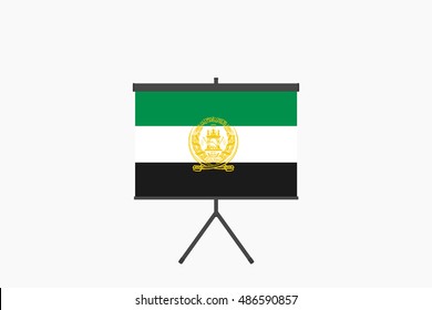 A Flag Illustration of the country of Afghanistan