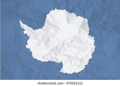 A Flag Illustration of the country of Antartica