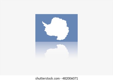 A Flag Illustration of the country of Antartica