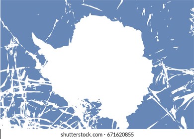 A Flag Illustration of the country of Antartica