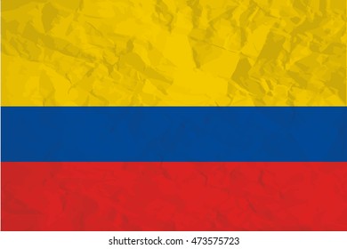 A Flag Illustration of the country of Colombia