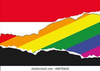 A Flag Illustration of the country of Egypt