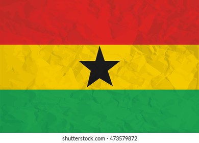 A Flag Illustration of the country of Ghana