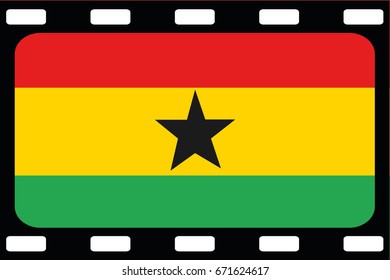 A Flag Illustration of the country of Ghana