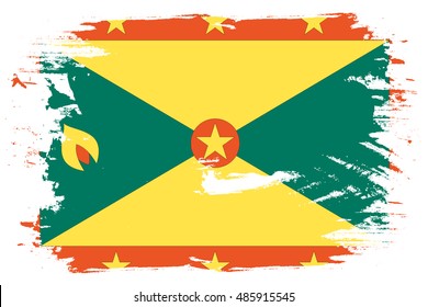 A Flag Illustration of the country of Grenada