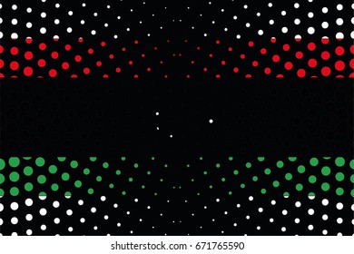 A Flag Illustration of the country of Libya