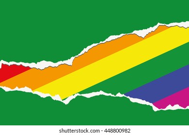 A Flag Illustration of the country of Libya-83